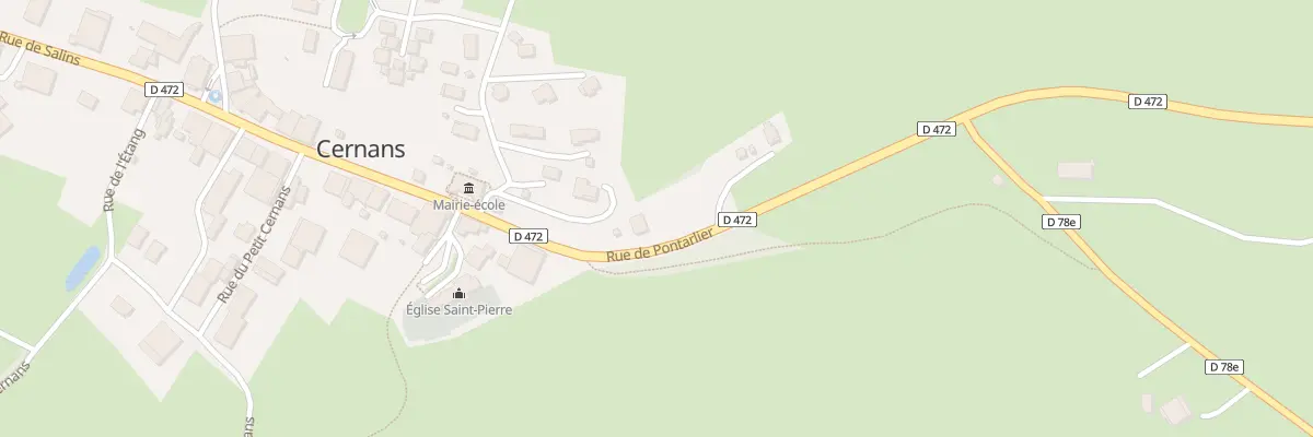 Plan du 8 Rue de Pontarlier à Cernans
