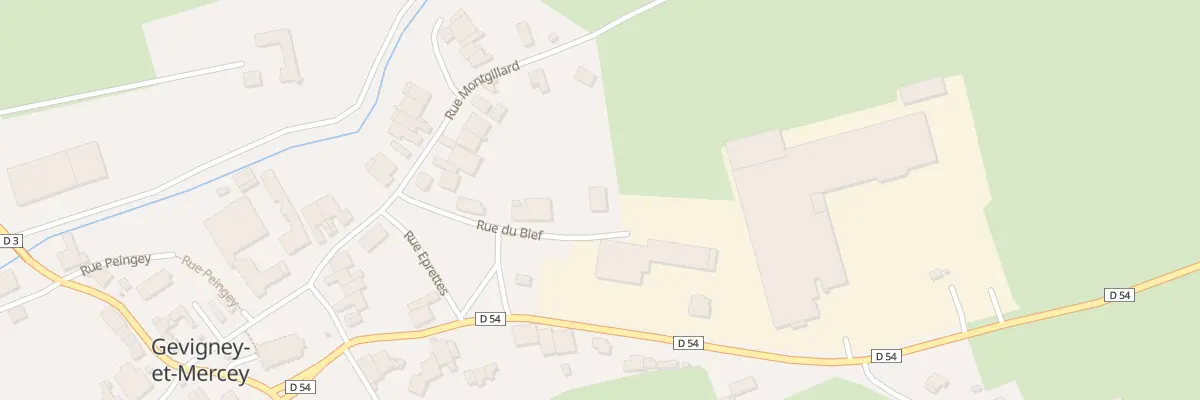 Plan du 7 Rue du Bief à Gevigney-et-Mercey