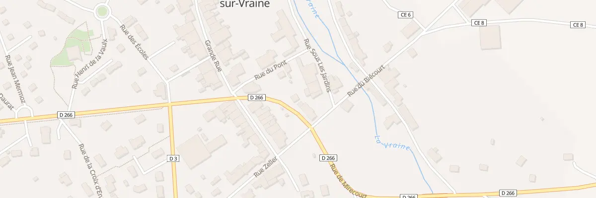 Plan du 3 Rue De Mirecourt à Gironcourt-sur-Vraine