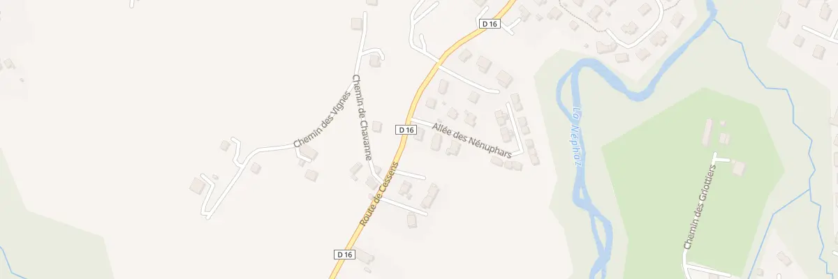 Plan du 2 All des Nénuphars à Rumilly