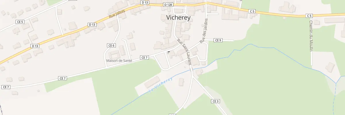 Plan du 5 Rue du Jard à Vicherey