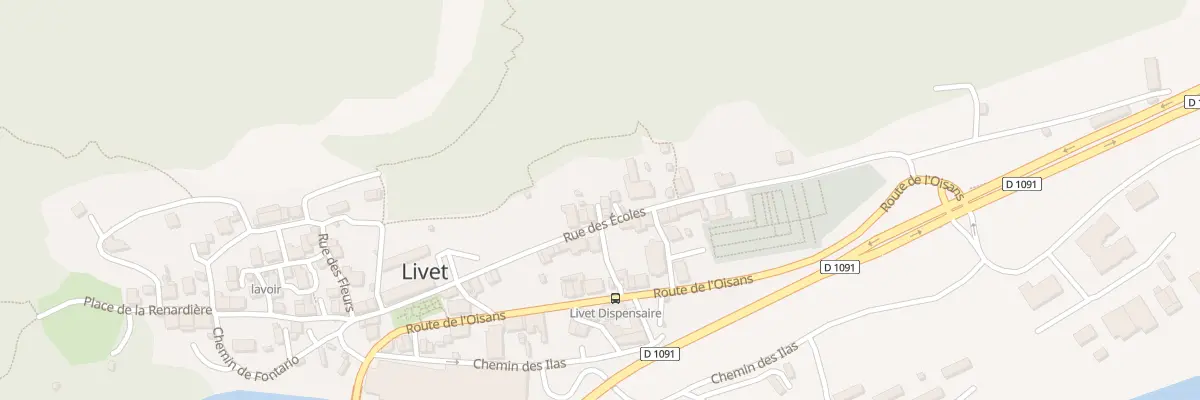 Plan du 4 Che de Miribel à Livet-et-Gavet