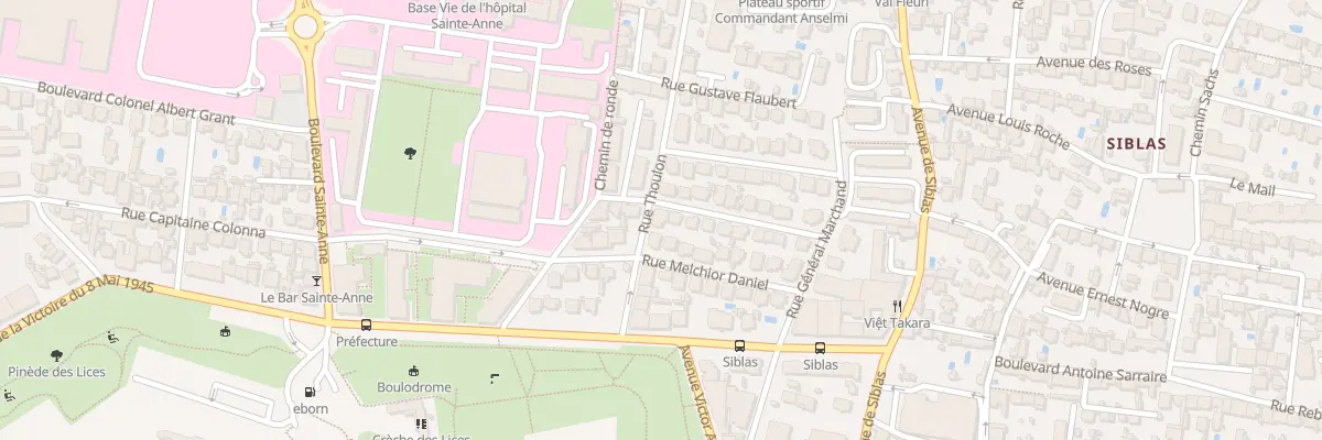Plan du 96 Rue Thoulon à Toulon