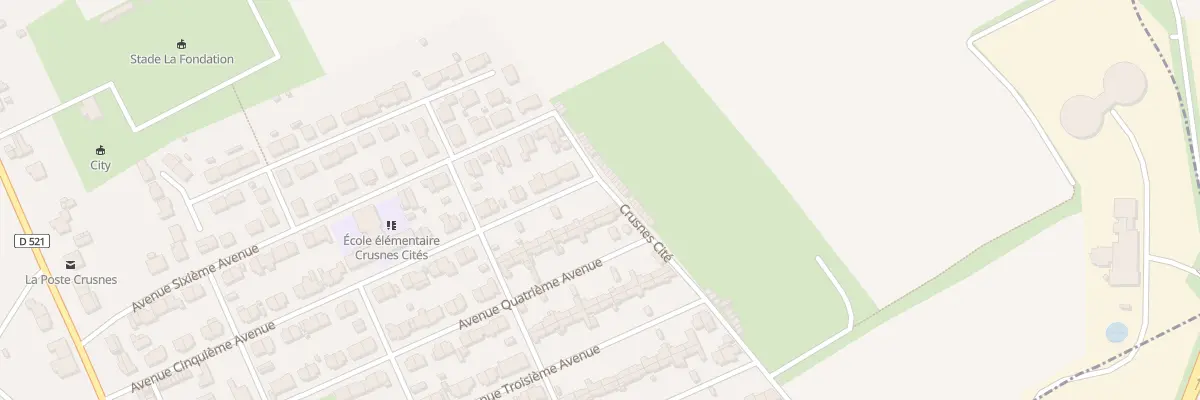 Plan du 45 Av Quatrième Avenue à Crusnes
