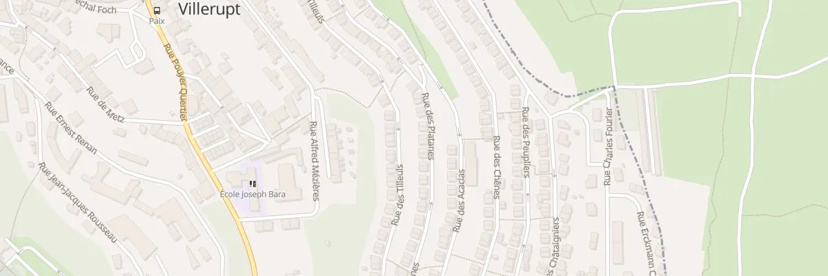 Plan du 37 Rue des Platanes à Villerupt
