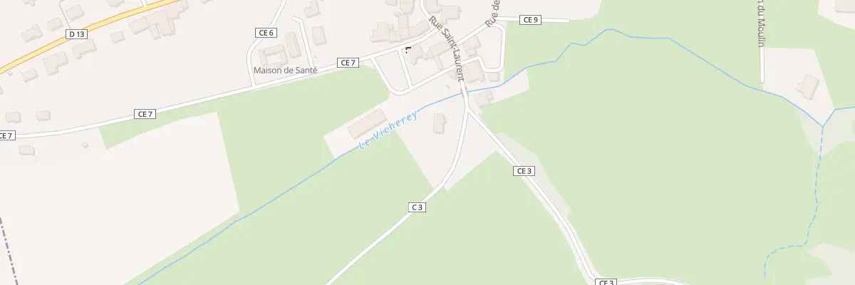 Plan du 2 Pl des Marronniers à Vicherey