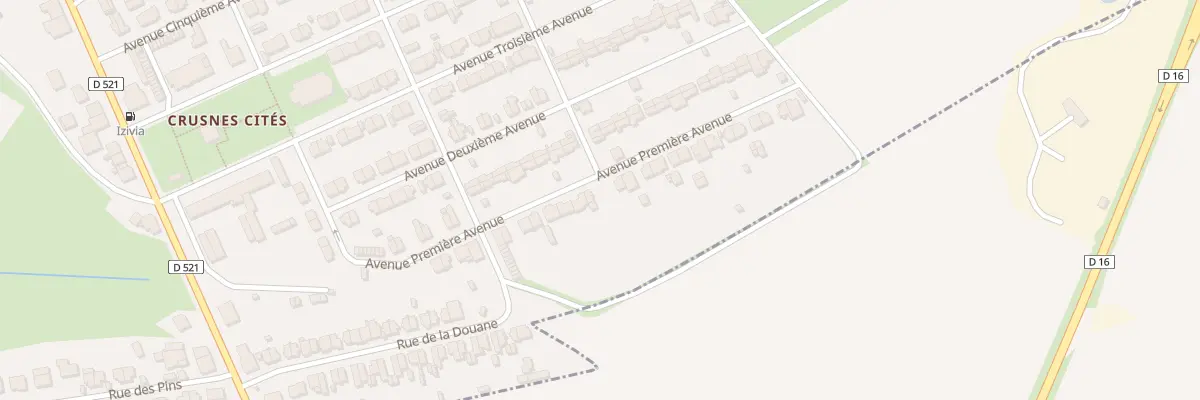 Plan du 24 Av Première Avenue à Crusnes