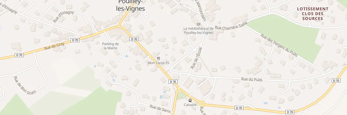 Plan du 17 Rue de Lausanne à Pouilley-les-Vignes