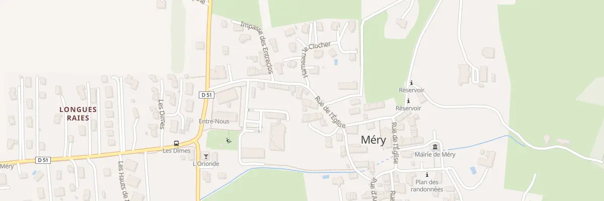 Plan du 176 Rue de l’Église à Méry