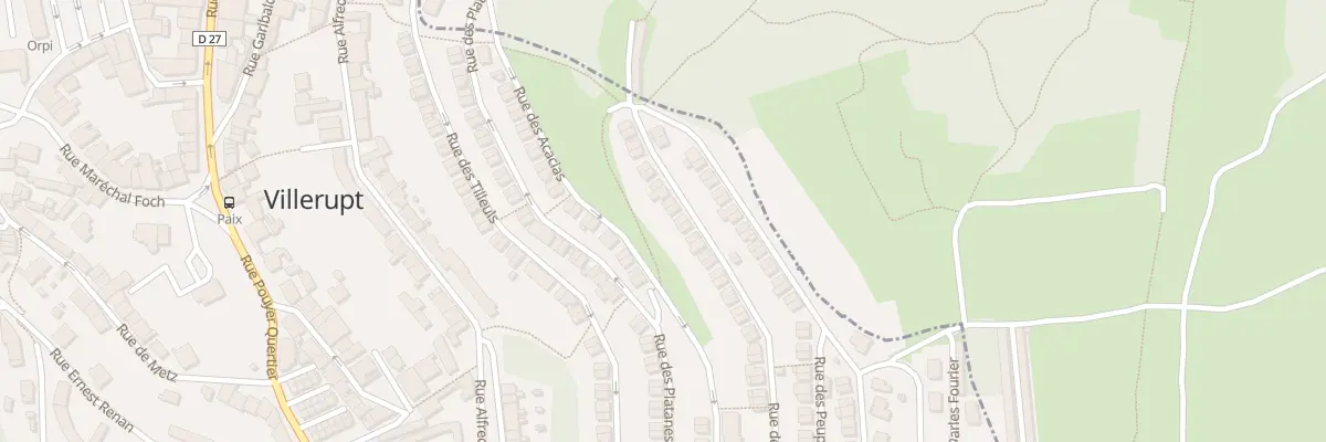 Plan du 10 Rue des Chênes à Villerupt