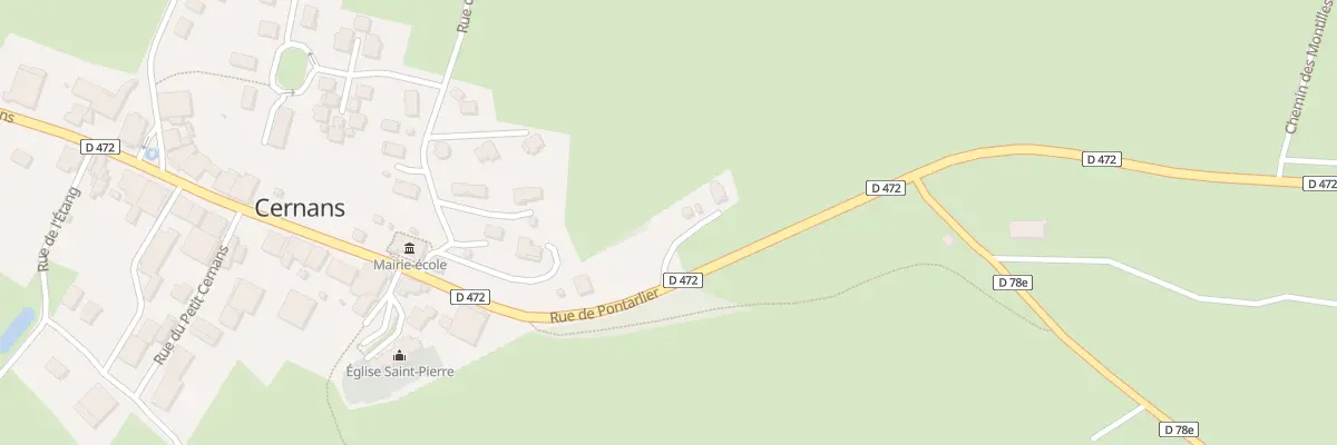 Plan du 10 Rue de Pontarlier à Cernans