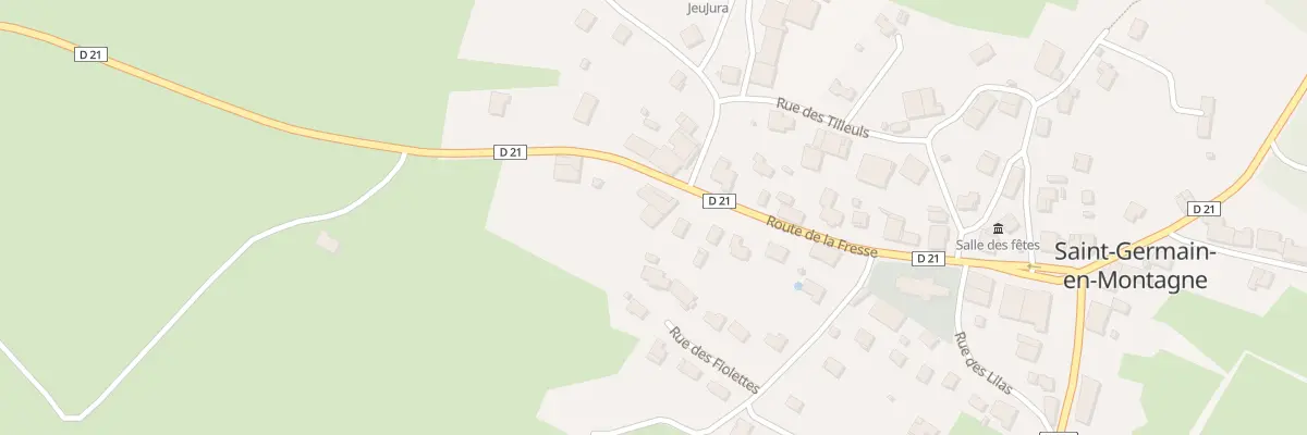Plan du 6 Rte de la Fresse à Saint-Germain-en-Montagne
