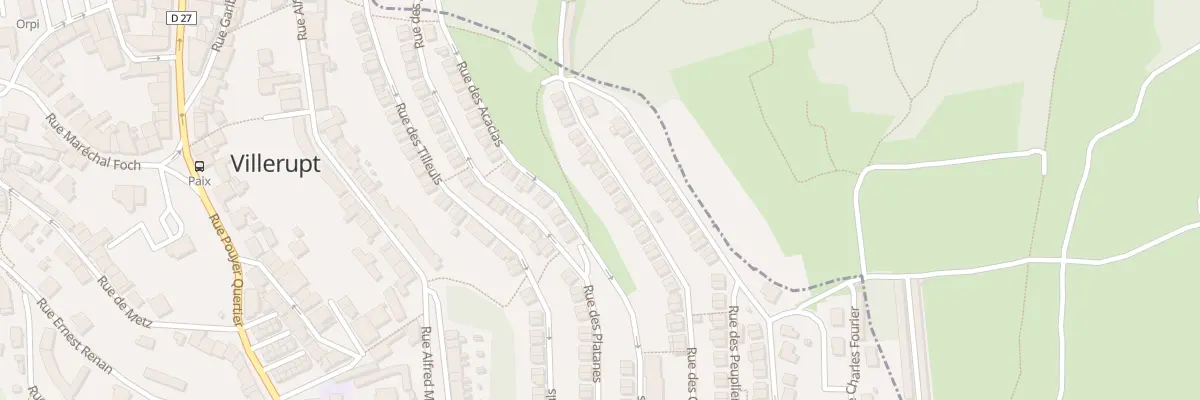 Plan du 12 Rue des Chênes à Villerupt