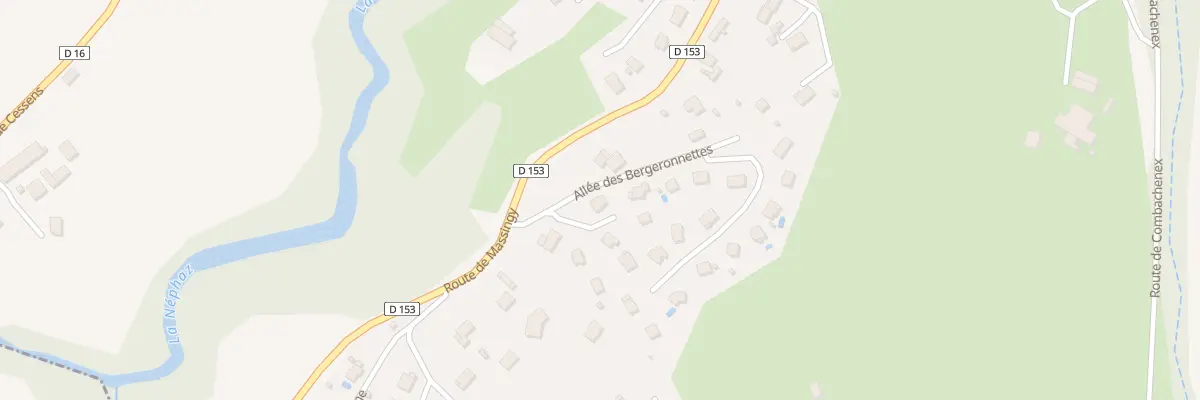 Plan du 8 All des Bergeronnettes à Rumilly