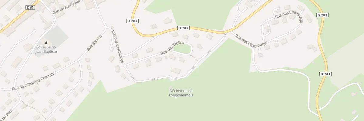Plan du 10 Rue des Trolles à Longchaumois
