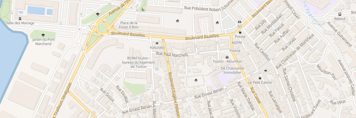 Plan du 72 Rue Paul Marchelli à Toulon