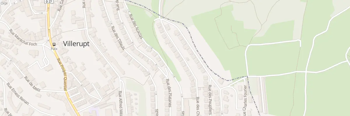 Plan du 14 Rue des Chênes à Villerupt