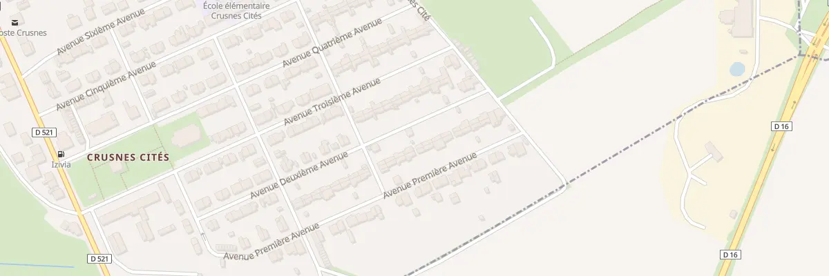 Plan du 41 Av Première Avenue à Crusnes
