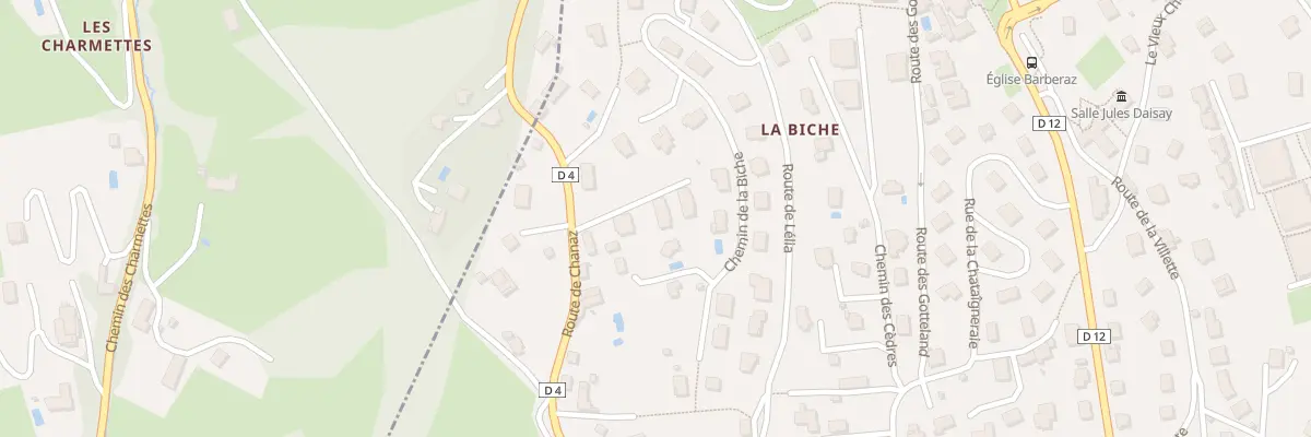 Plan du 745 Rte de Chanaz à Barberaz
