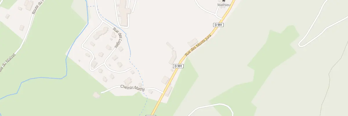 Plan du 1392 Rue des Monts Jura à Lélex