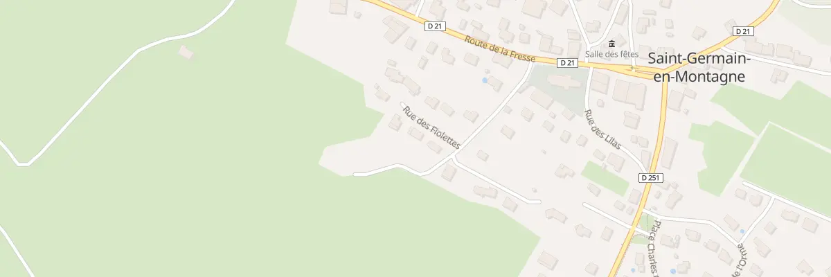 Plan du 3 Rue des Fiolettes à Saint-Germain-en-Montagne