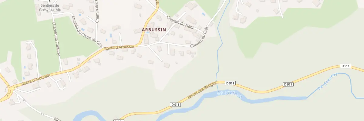 Plan du 116 Che du Crêt à Grésy-sur-Aix