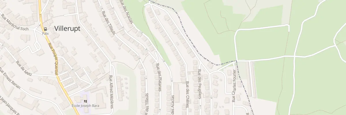 Plan du 20 Rue des Chênes à Villerupt