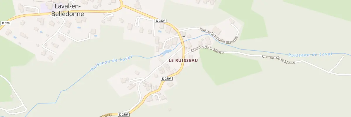 Plan du 21 Che du Ruisseau à Laval-en-Belledonne