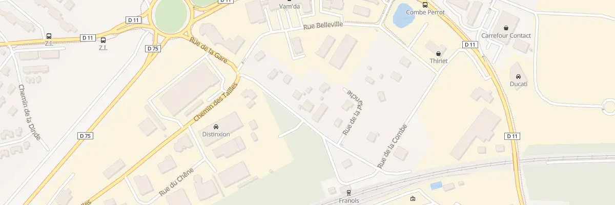 Plan du 9 Rue de la Gare à Franois