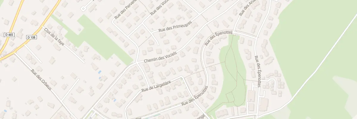 Plan du 107 Rue des Vociels à Serre-les-Sapins