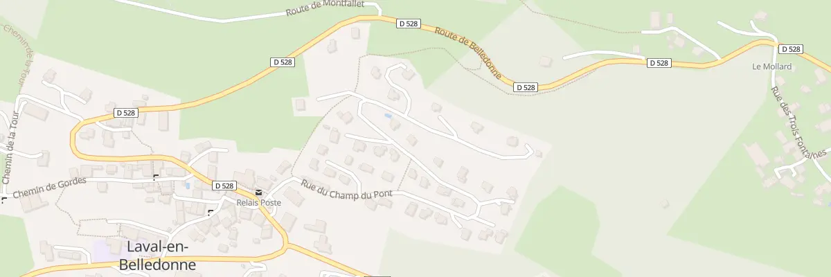 Plan du 424 Rue du Champ du Pont à Laval-en-Belledonne