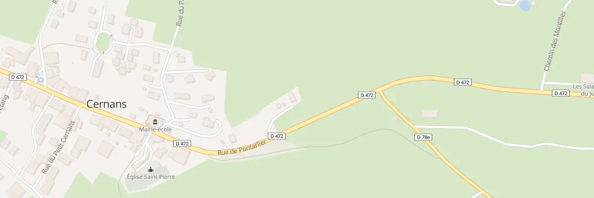 Plan du 5065 Rue de Pontarlier à Cernans