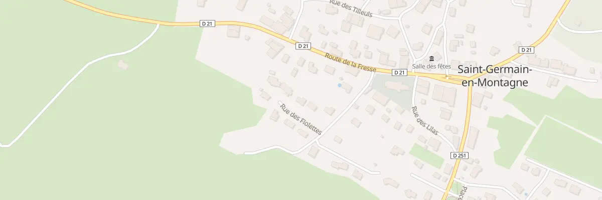 Plan du 8 Rue des Fiolettes à Saint-Germain-en-Montagne