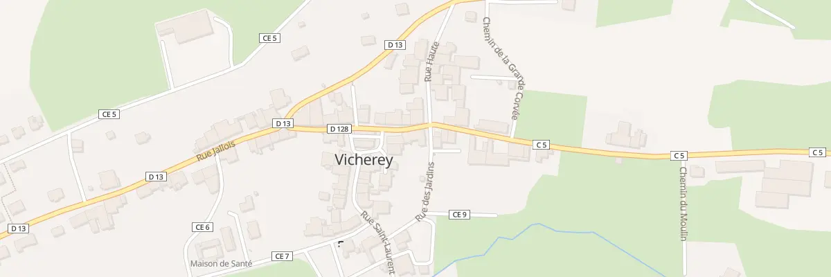 Plan du 4 Rue de la Halle à Vicherey