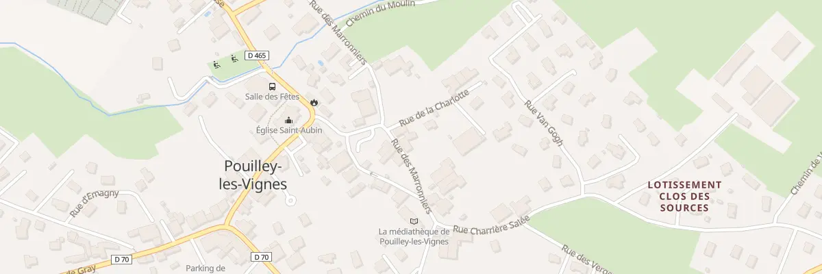 Plan du 2B Rue de la Charlotte à Pouilley-les-Vignes