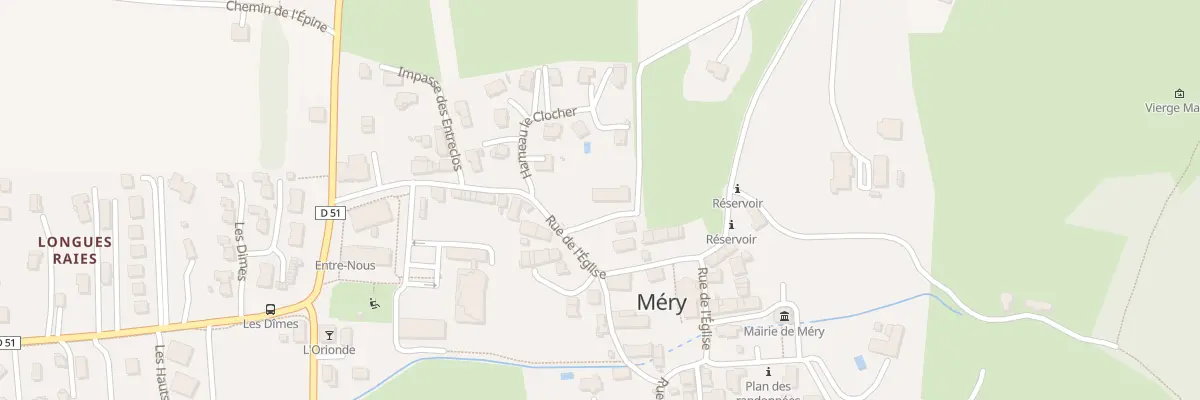 Plan du 201 Rue de l’Église à Méry