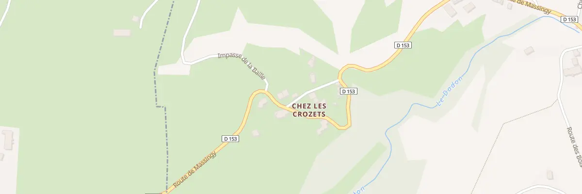 Plan du 1316 Rte de Massingy à Bloye