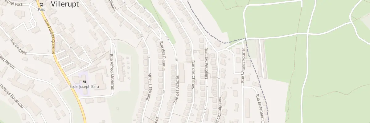 Plan du 30 Rue des Chênes à Villerupt