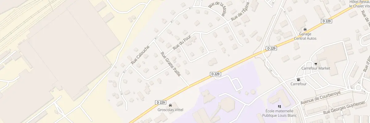 Plan du 97 Rue du Tahon à Vittel