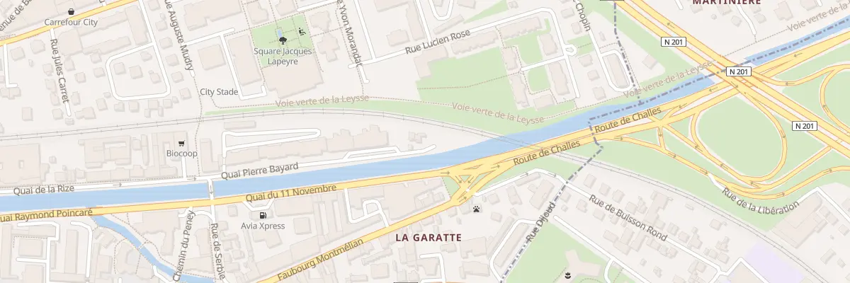 Plan du 20 Quai Pierre Bayard à Chambéry