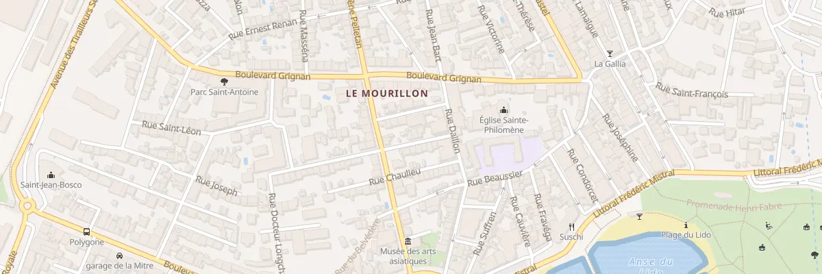 Plan du 6 Rue Duquesne à Toulon