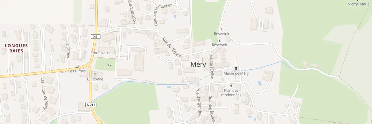Plan du 268 Rue de l’Église à Méry