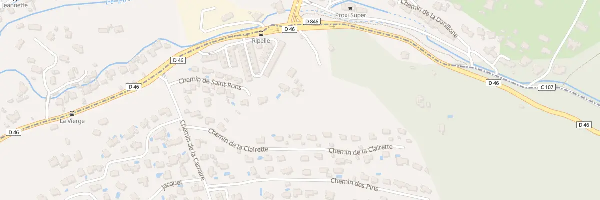 Plan du 182 Che Saint Pons à Toulon