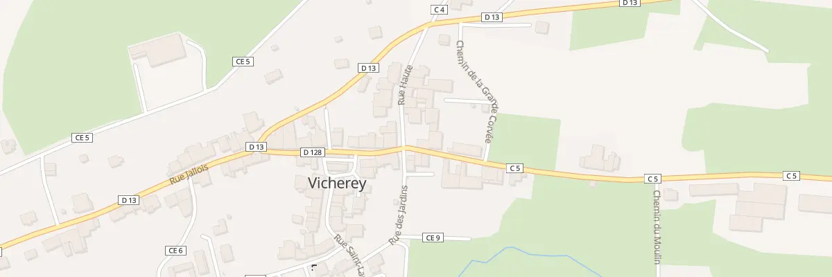 Plan du 1 Rue François de Neufchâteau à Vicherey