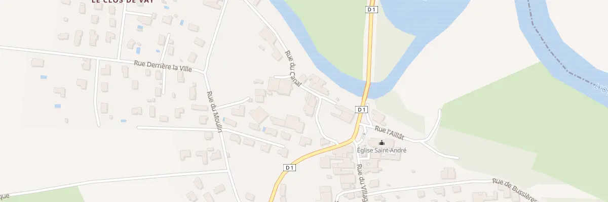 Plan du 5063 Rue du Canal à Cussey-sur-l’Ognon