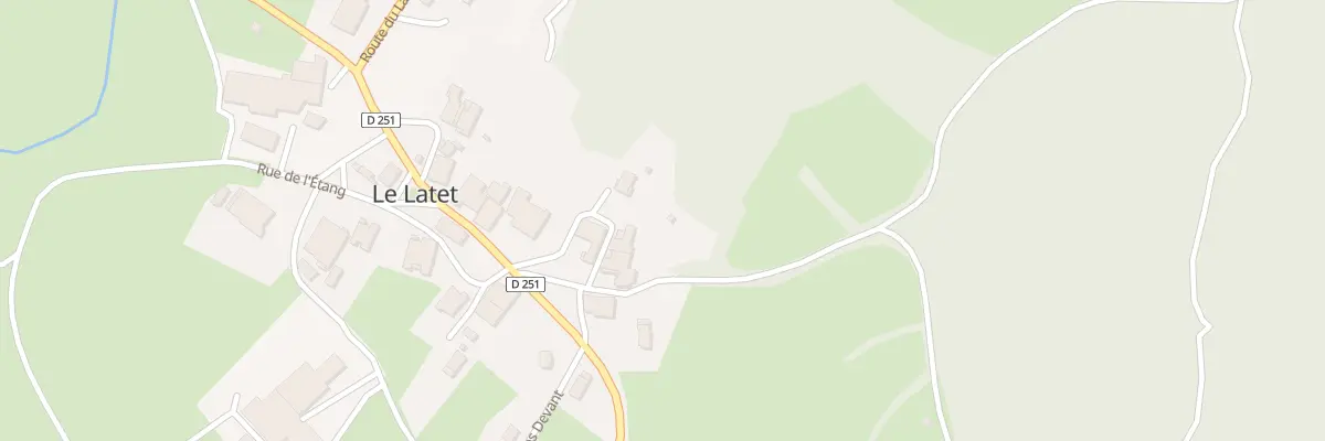 Plan du 1 Che de la Fontenette au Latet