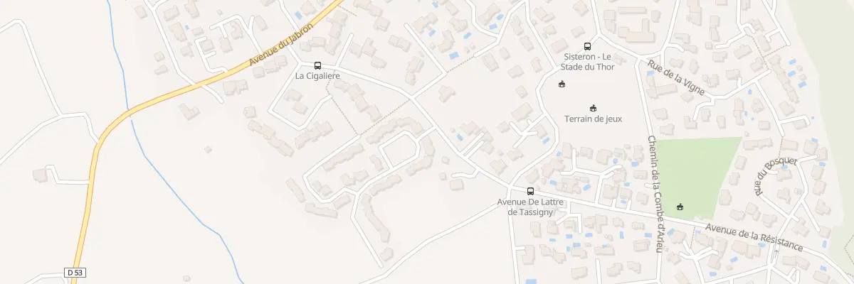 Plan du 23 Le Touer à Sisteron