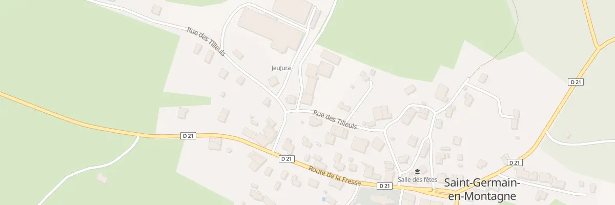 Plan du 2 Rue des Tilleuls à Saint-Germain-en-Montagne