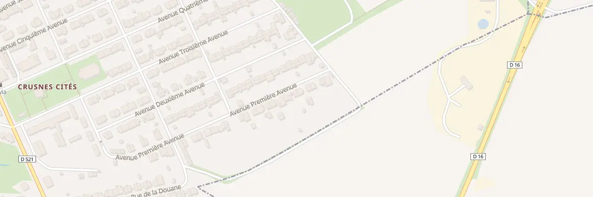 Plan du 42 Av Première Avenue à Crusnes