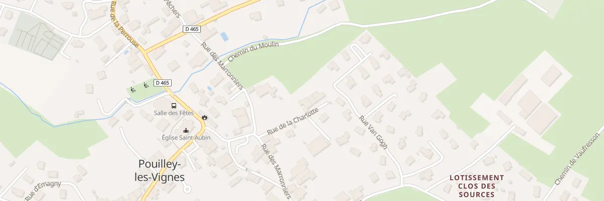 Plan du 1 Rue de la Charlotte à Pouilley-les-Vignes